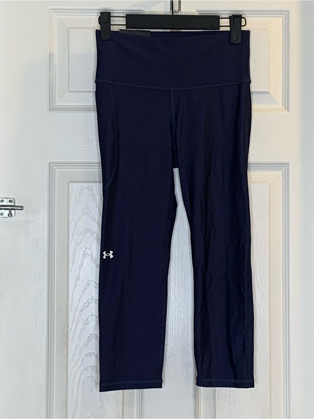 Under Armour Compression High Rise Capri Leggings Navy Size Small